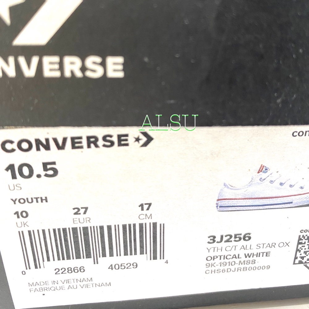 Converse Chuck Taylor AS Classic White Low Kid’s 3J256 - Picture 9 of 9